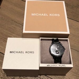 Michael Kors Watch Black w/ crystals
